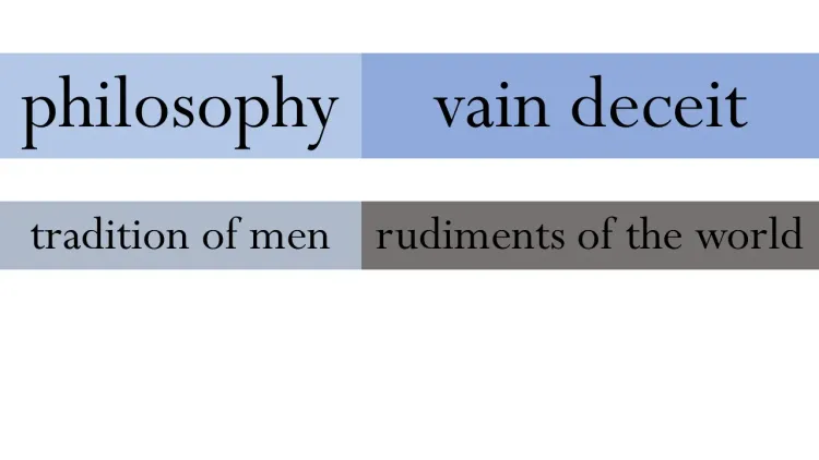 Philosophy & Vain Deceit